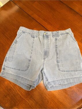 Hook & Tackle Beer Can Shorts Men’s 36 X 5 Chambray Fishing Cargo Utility Cotton
